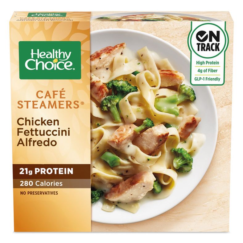 Healthy Choice Café Steamers Chicken Fettuccini Alfredo With Broccoli, Frozen Meal