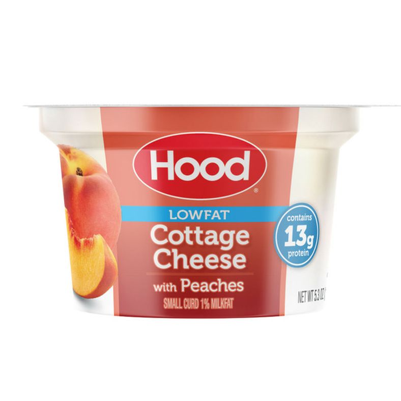 Hood Low Fat Cottage Cheese with Peaches Single Serve