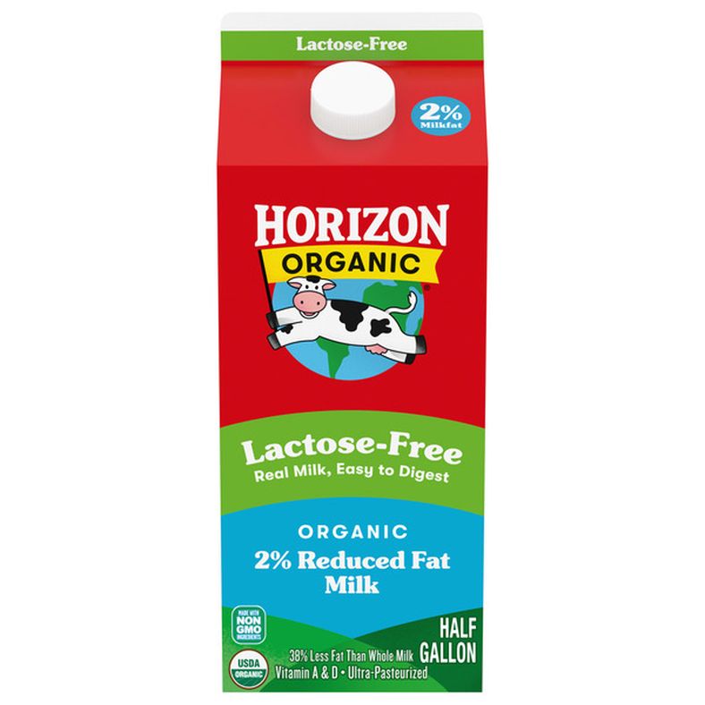Horizon Organic Lactose-Free Reduced Fat Organic Whole Milk