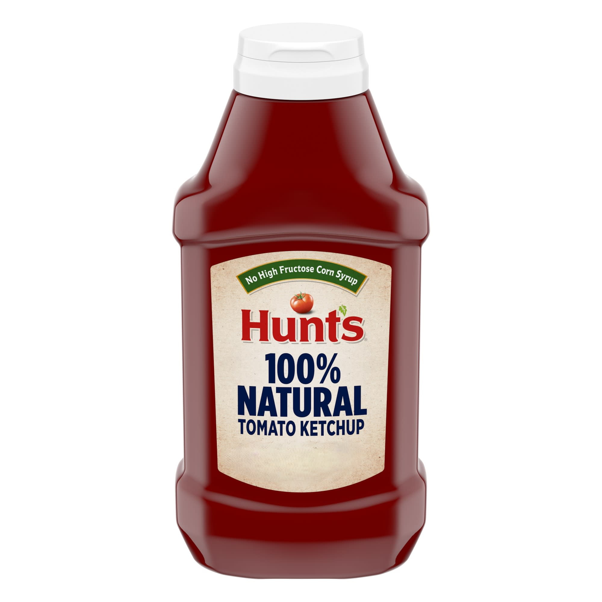 Hunts 100% Natural Tomato Ketchup, No High Fructose Corn Syrup, 38 oz. Squeeze Bottle
