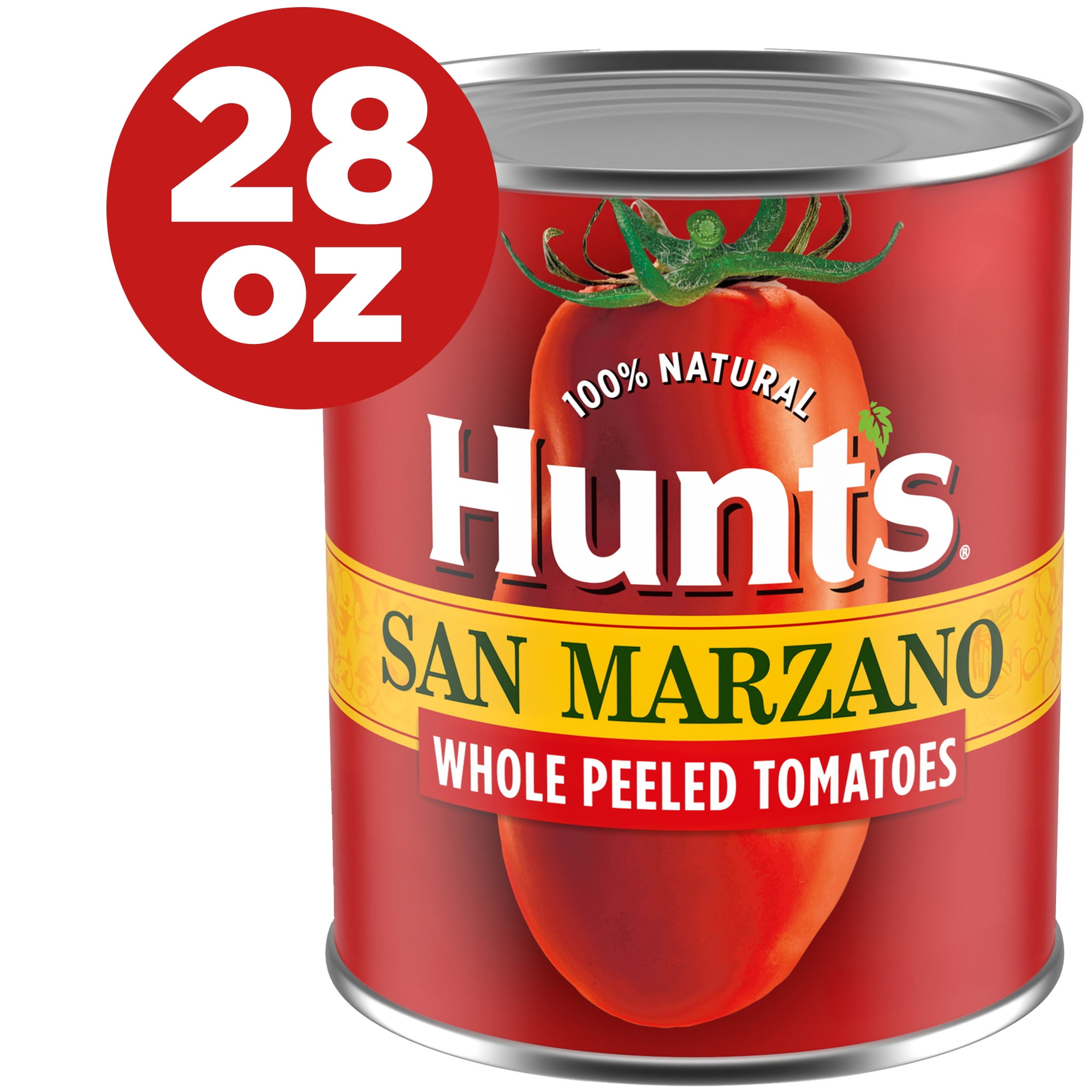 Hunts San Marzano Style Whole Peeled Tomatoes, Perfect for Chili & Soups, 28 oz. Can