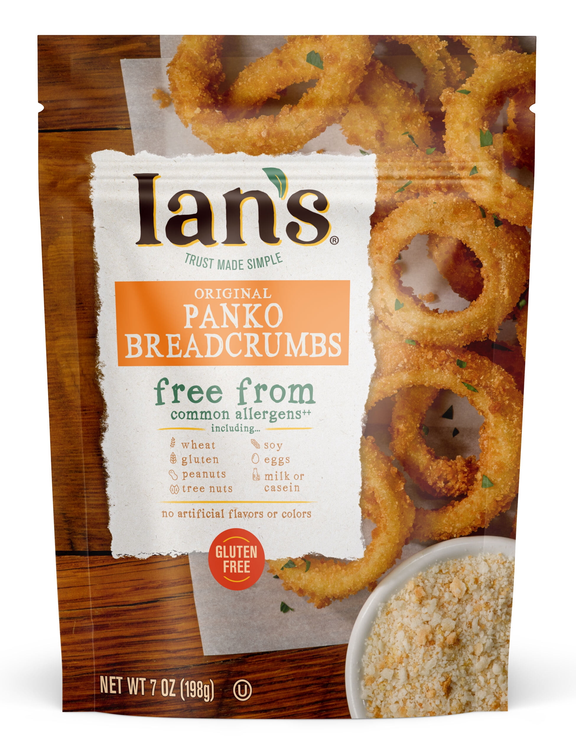Ian's Natural Foods Original Gluten Free, Panko Breadcrumbs, 7 Oz