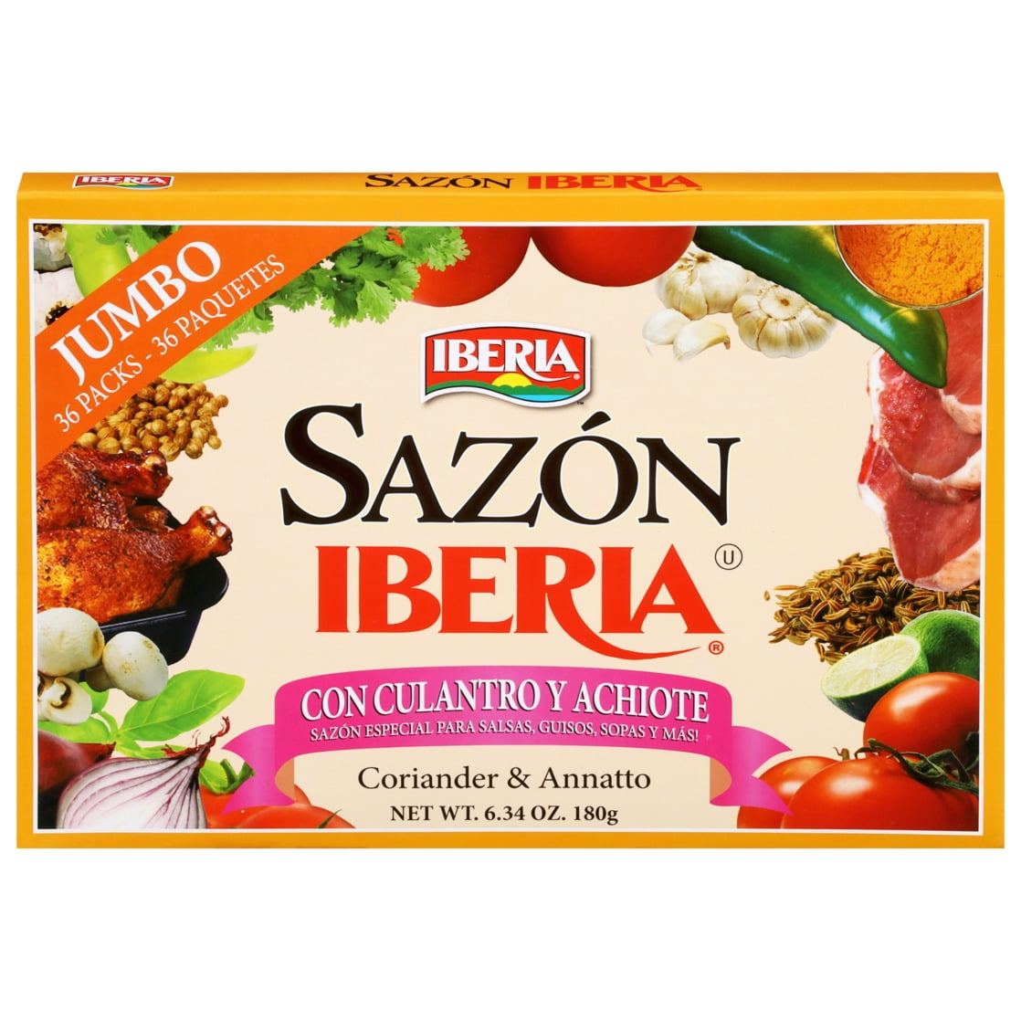 Iberia Coriander & Annatto Sazon Jumbo 36 ea