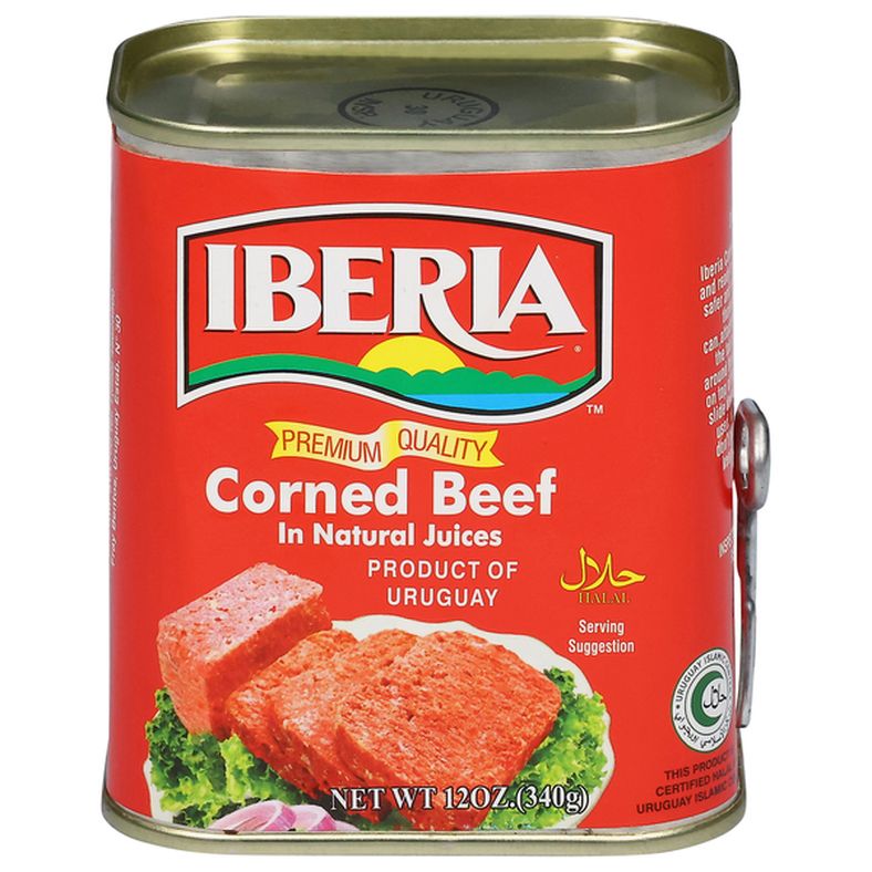 Iberia Corned Beef, in Natural Juices, Premium Quality