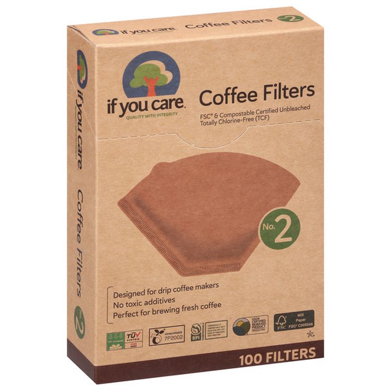 If You Care FSC Certified Unbleached Totally Chlorine-Free No. 2 Size Coffee Filters