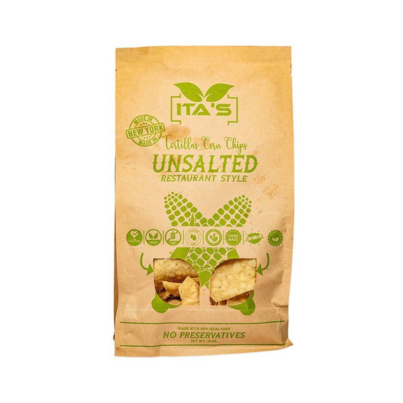 ITA'S FOODS Unsalted Corn Tortilla Chips