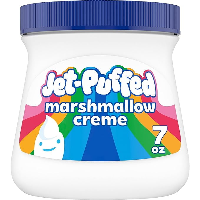 Jet-Puffed Marshmallow Creme (7 oz Marshmallows Jar) (pack of 2)