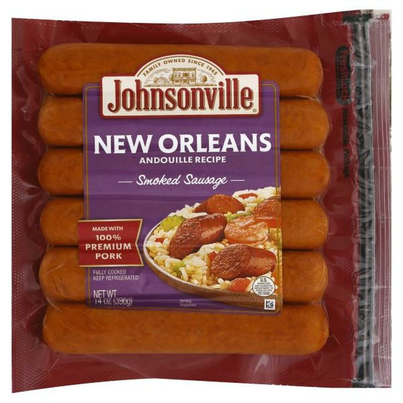 Johnsonville Spicy Smoked Sausage, New Orleans Brand Andouille Recipe
