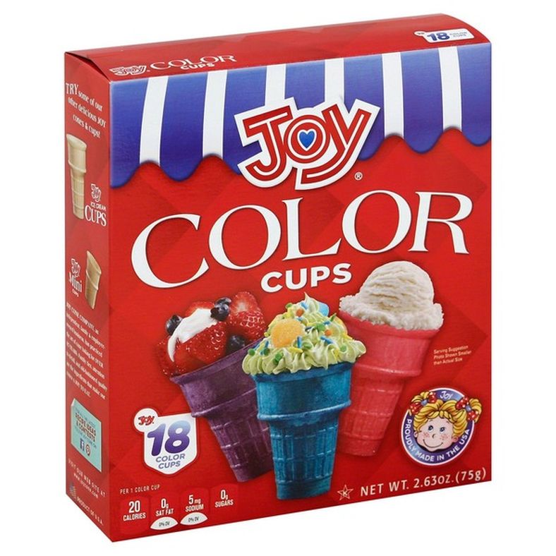 Joy Ice Cream Cups, Color