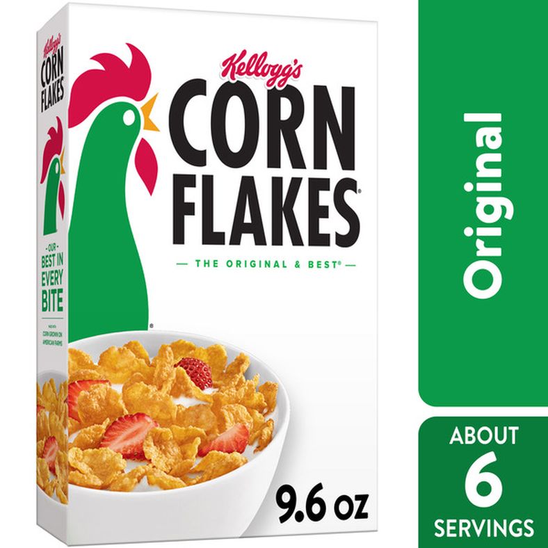 Kellogg's Corn Flakes Breakfast Cereal, 8 Vitamins & Minerals