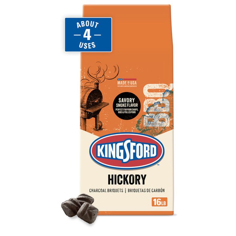 Kingsford Charcoal Briquettes with Classic Hickory, BBQ Charcoal for Grilling