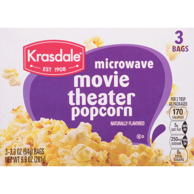 Krasdale Popcorn, Movie Theater, Microwave