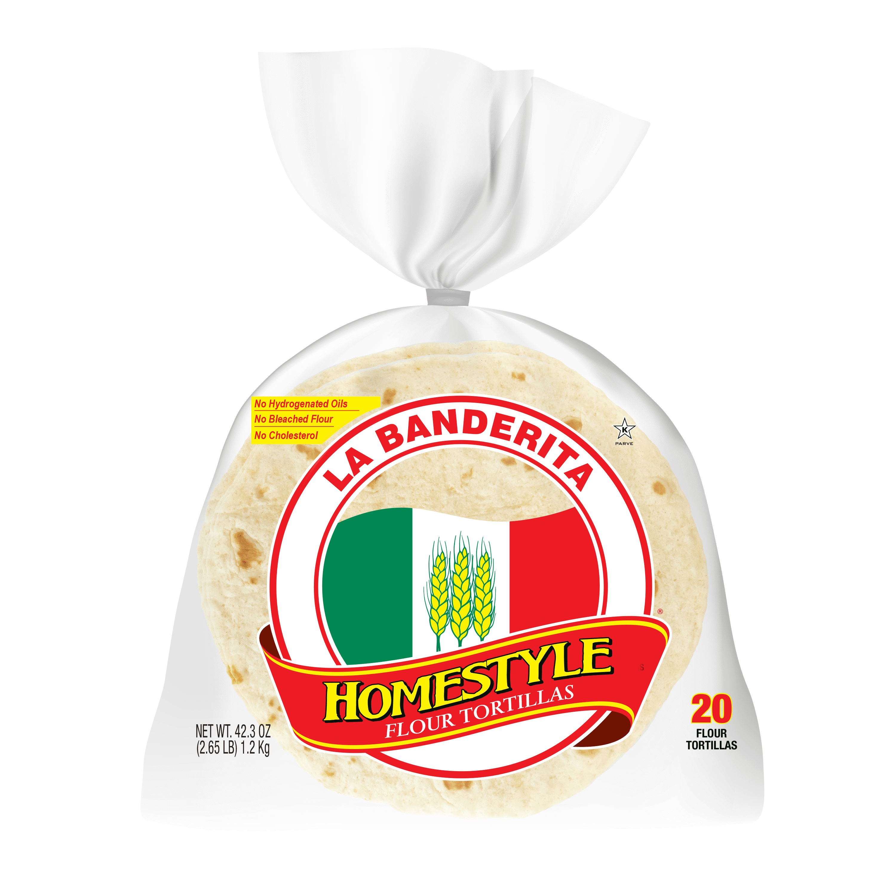 La Banderita Homestyle Flour Tortillas, 42.3 oz, 20 Count