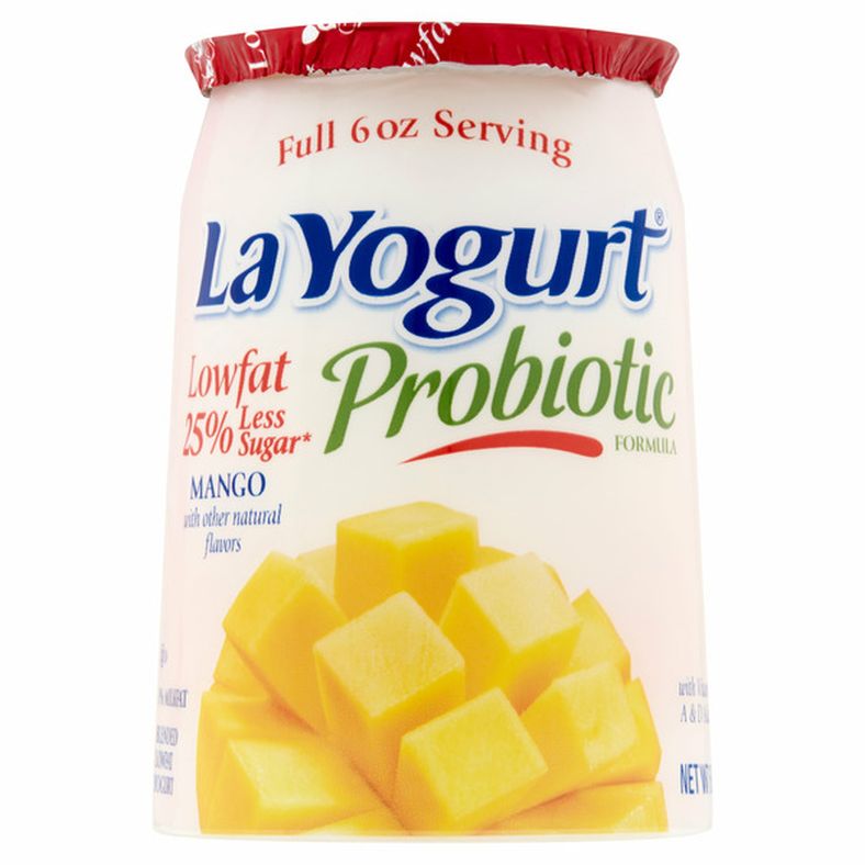 La Yogurt Probiotic Mango Blended Lowfat Yogurt