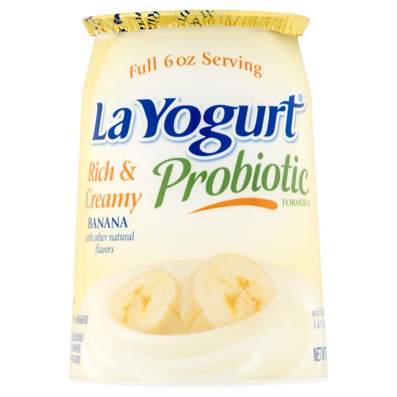 La Yogurt Probiotic Rich & Creamy Banana Blended Lowfat Yogurt