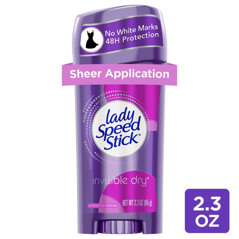 Lady Speed Stick Invisible Dry Antiperspirant Deodorant, Shower Fresh