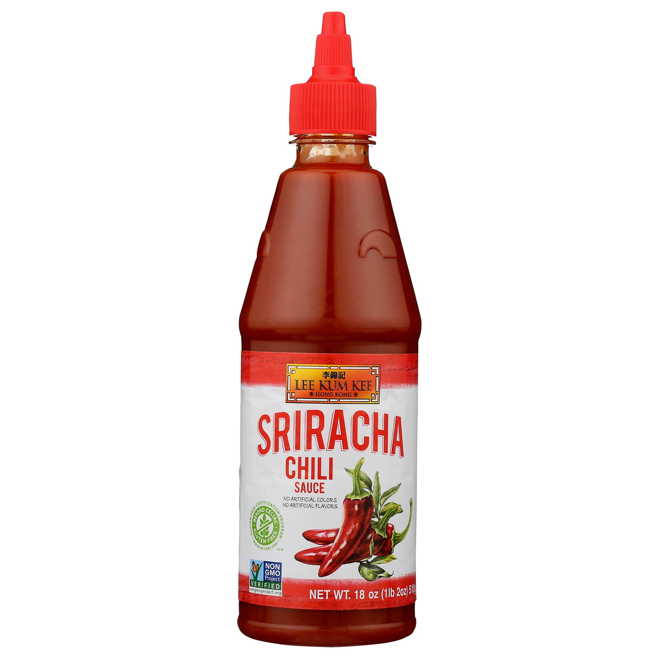 Lee Kum Kee Sriracha Chili Sauce 18 Oz - No Preservatives, Non-GMO, Gluten Free