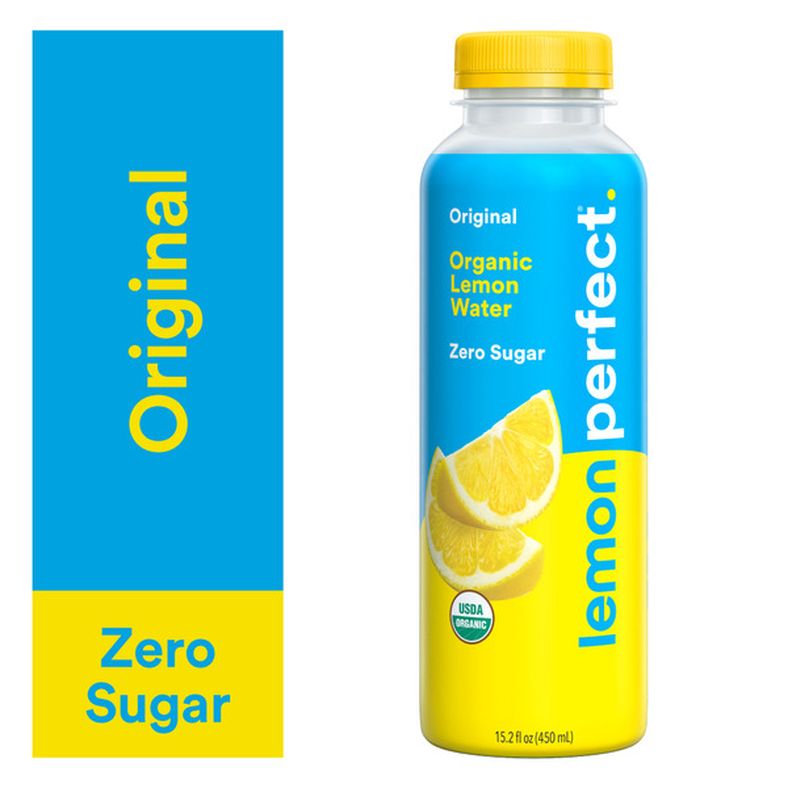 Lemon Perfect Original, Flavored Lemon Water, Organic, Zero Sugar