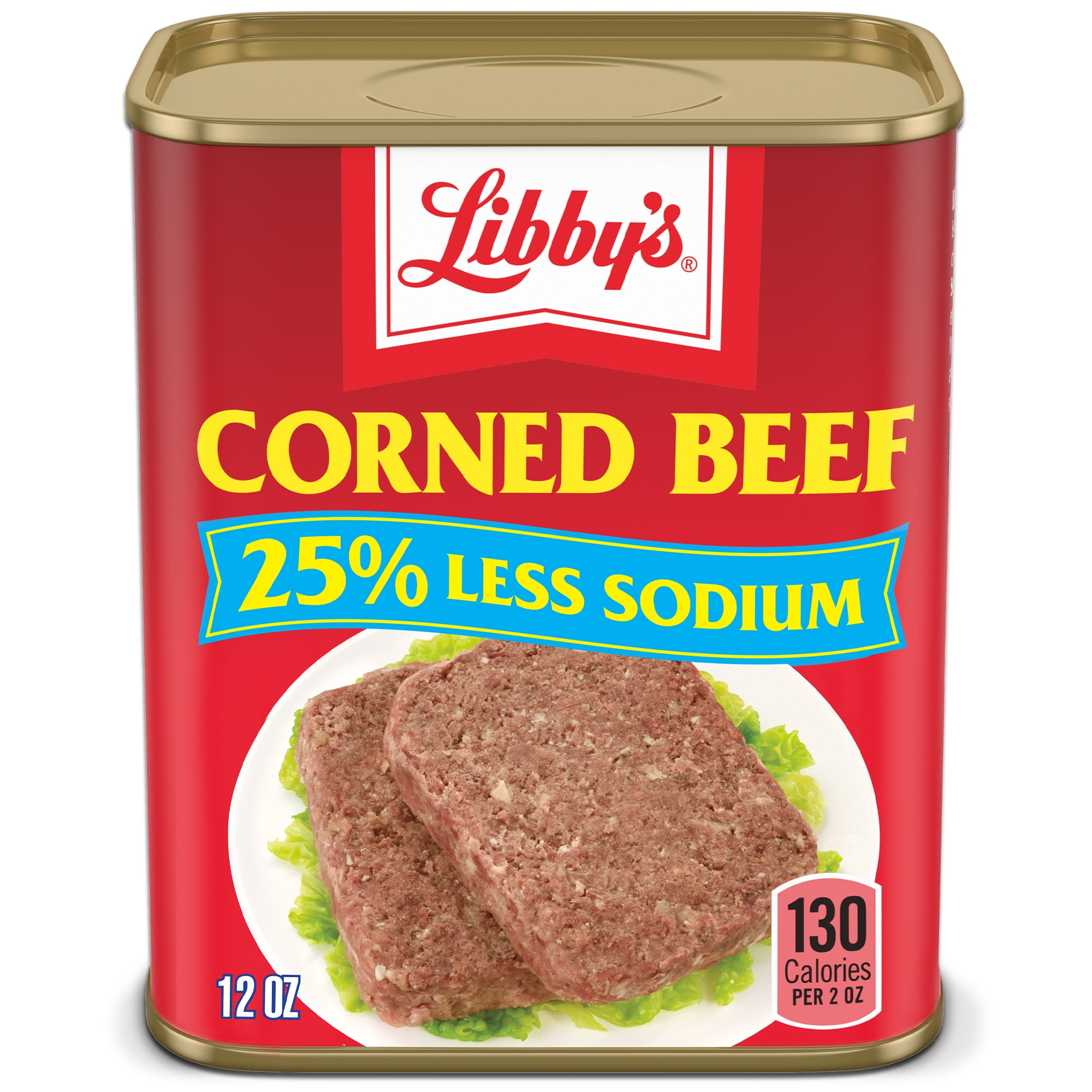 Libby's Corned Beef, 14g Protein Per Serving, Canned Meat, 25% Less Sodium, 12 oz. Can