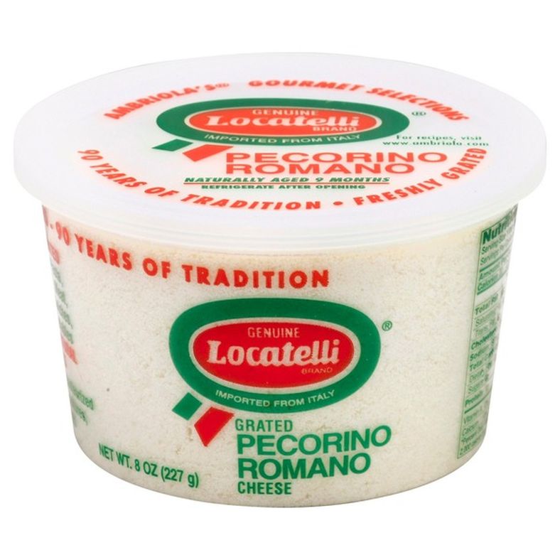 Locatelli Cheese, Grated, Pecorino Romano
