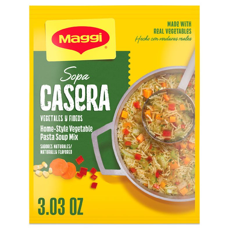 Maggi Sopa Casera Vegetables Y Fideos Home Style Vegetable Pasta Soup Mix
