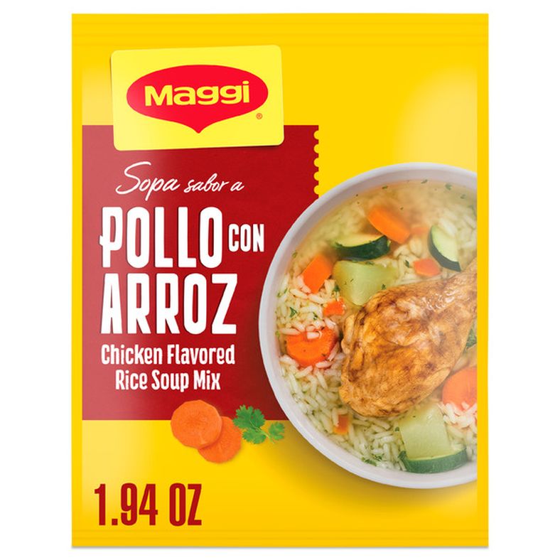 Maggi Sopa Sabor A Pollo Con Arroz Chicken Flavored Rice Soup Mix