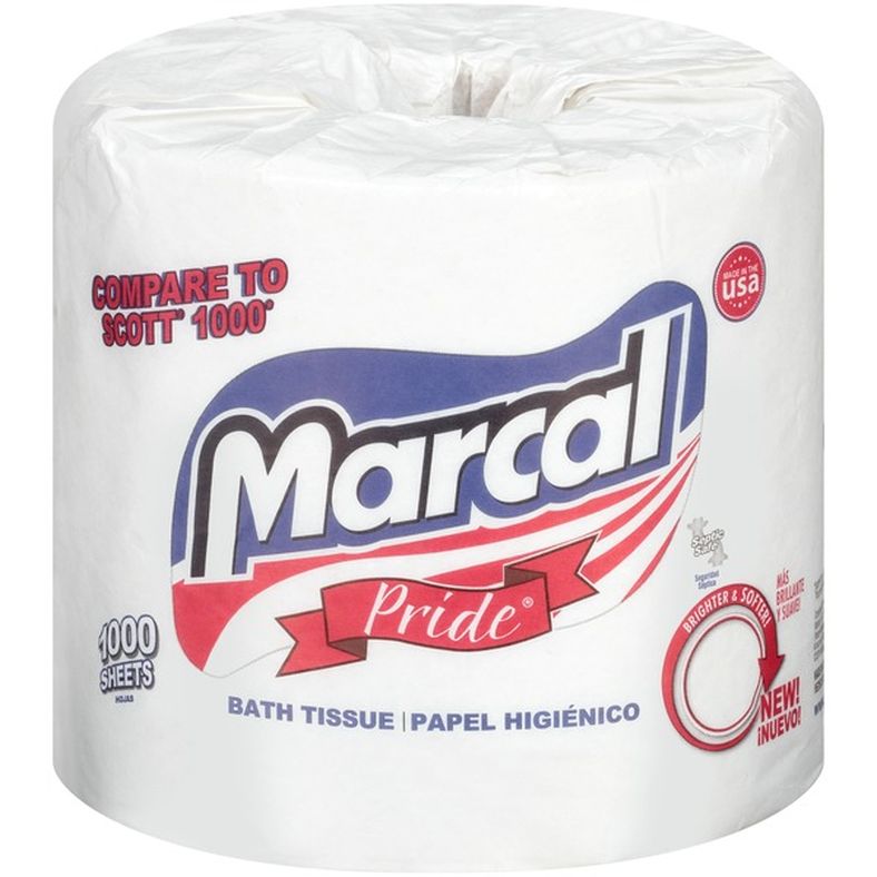 Marcal 1000 Sheet 1-Ply Bath Tissue