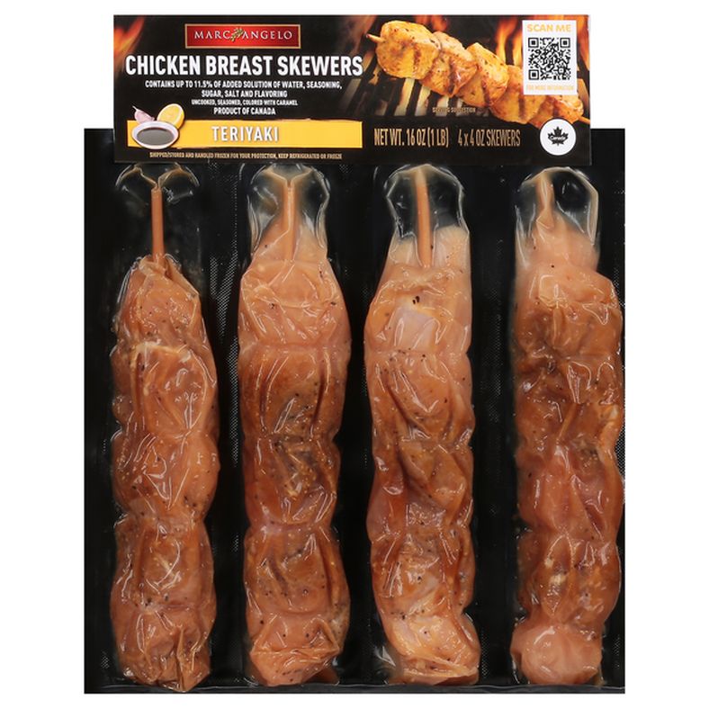 Marcangelo Chicken Breast Skewers, Teriyaki
