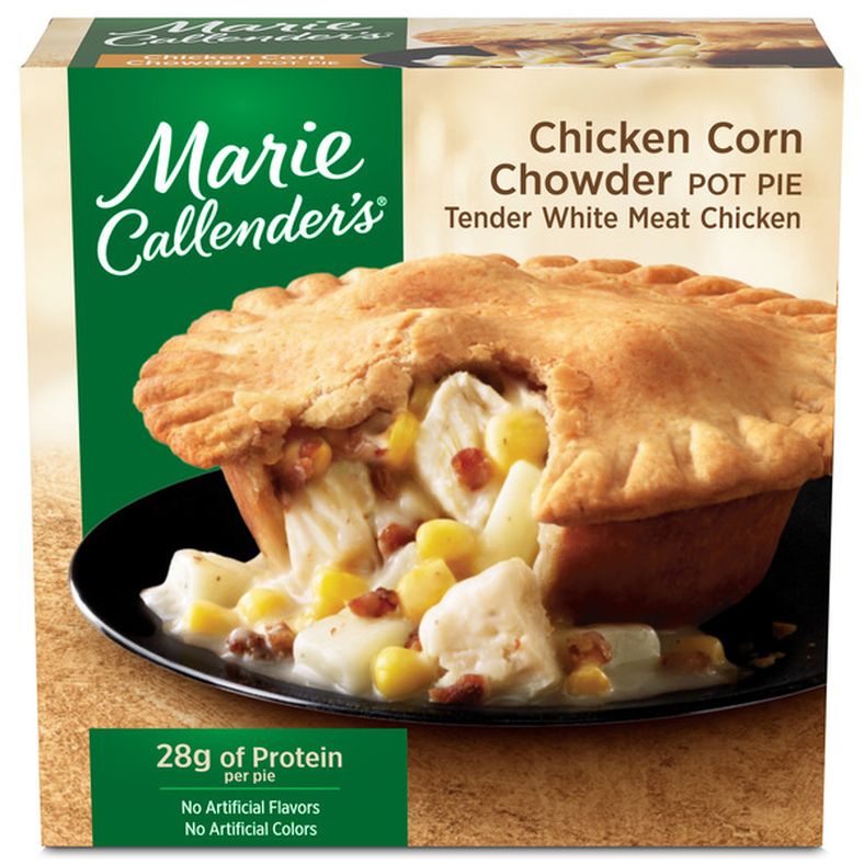 Marie Callender's Chicken Corn Chowder Pot Pie, Frozen Meal