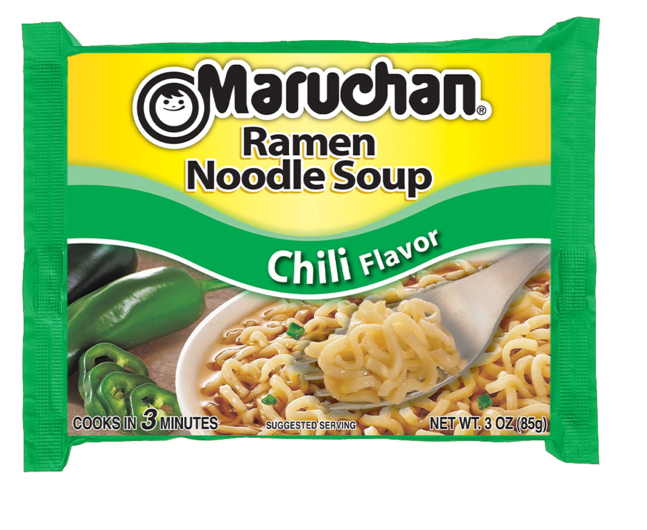 Maruchan Ramen Noodle Soup, Chili Flavor Instant Noodles, 3 oz