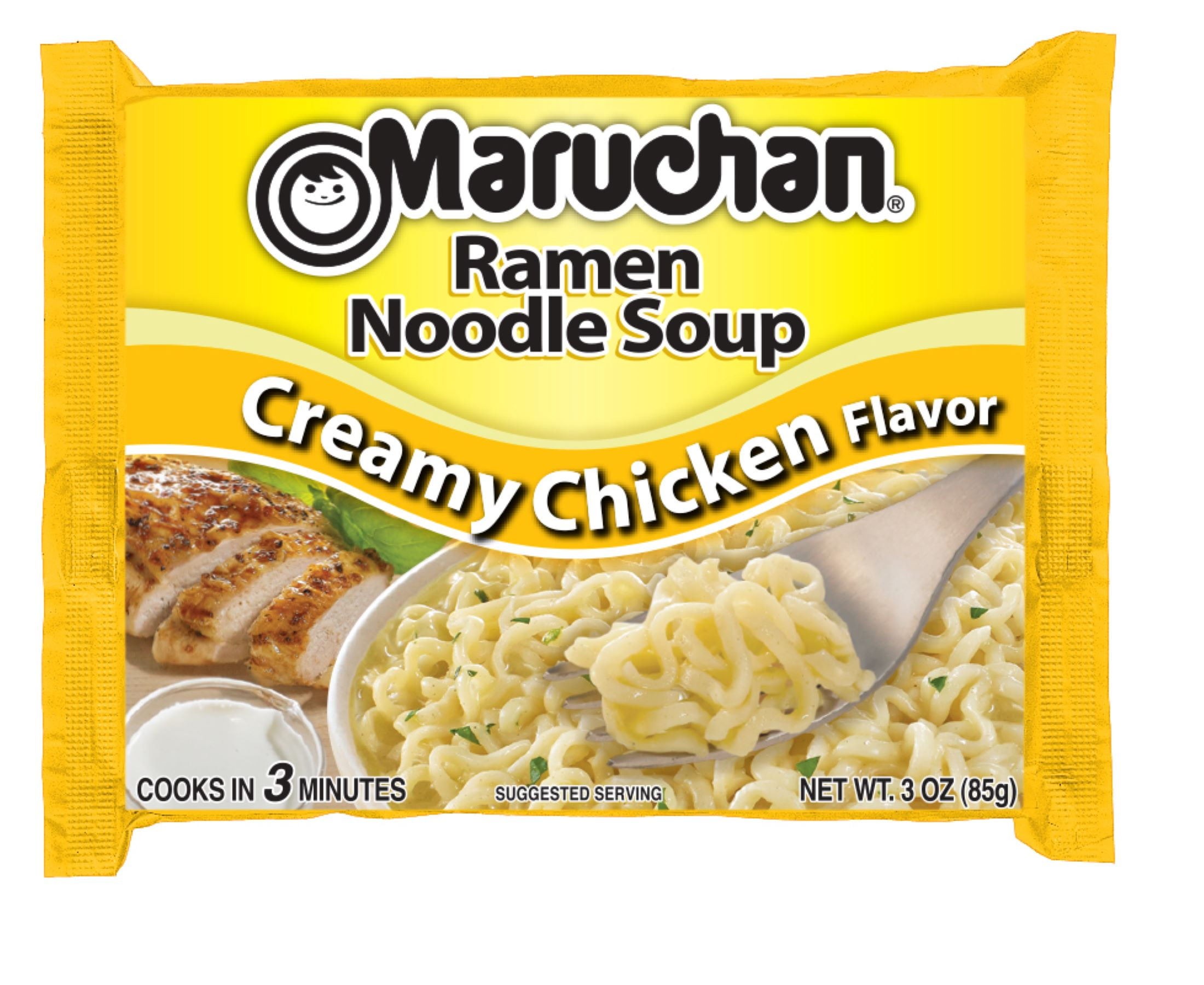 Maruchan Ramen Noodle Soup, Creamy Chicken Flavor Instant Noodles, 3 oz