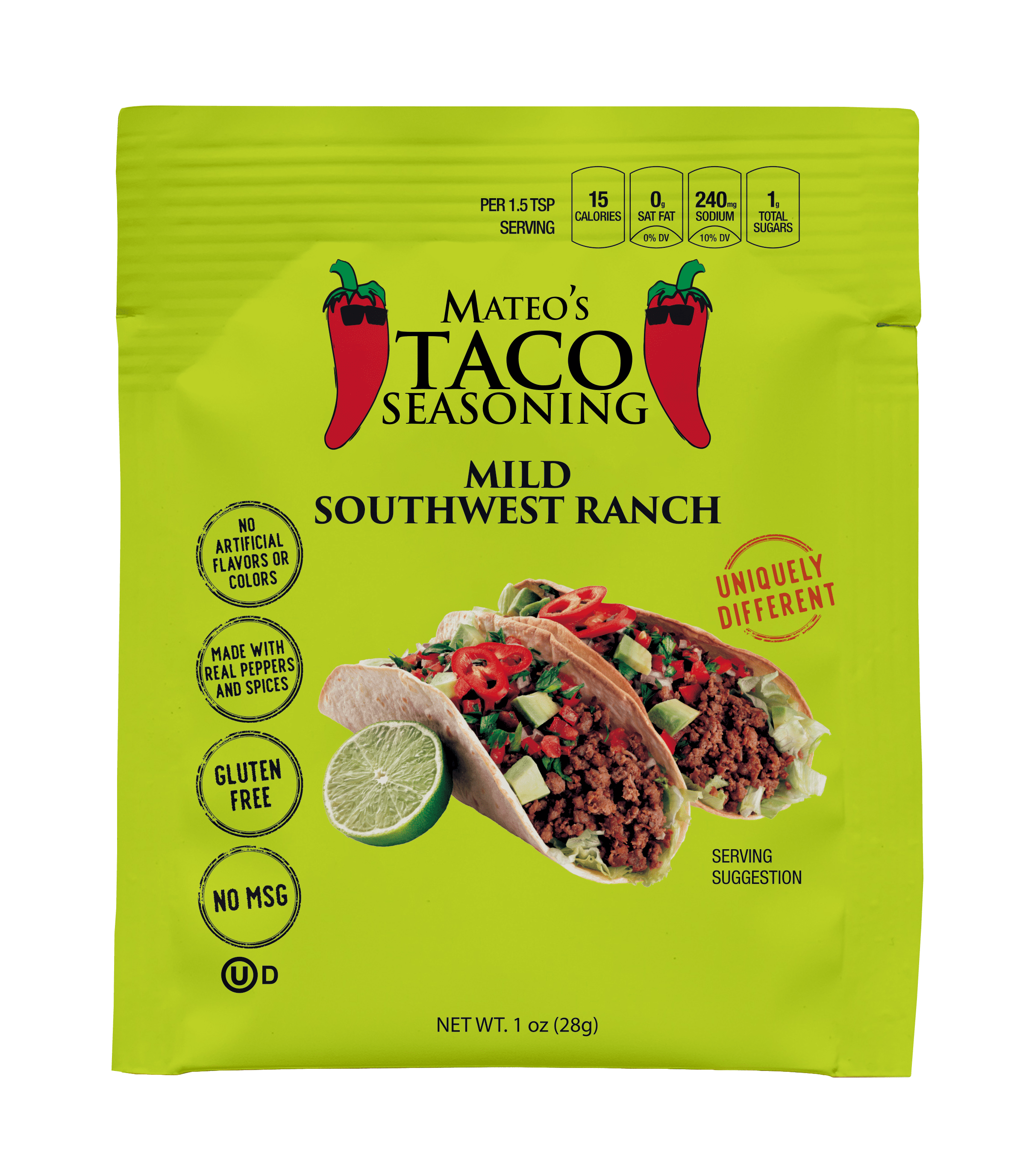 Mateo's Taco Seasoning Mild Southwestern Ranch
