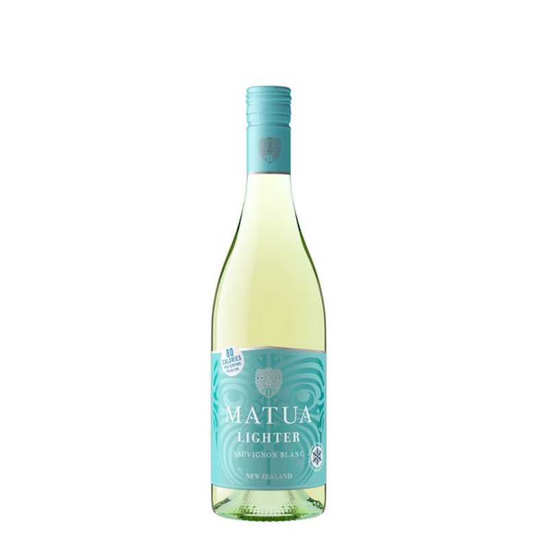 Matua Lighter New Zealand Sauvignon Blanc White Wine, 750 ml Glass Wine Bottle, 9% ABV