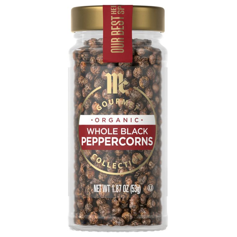 McCormick Gourmet™ Organic Whole Black Peppercorns