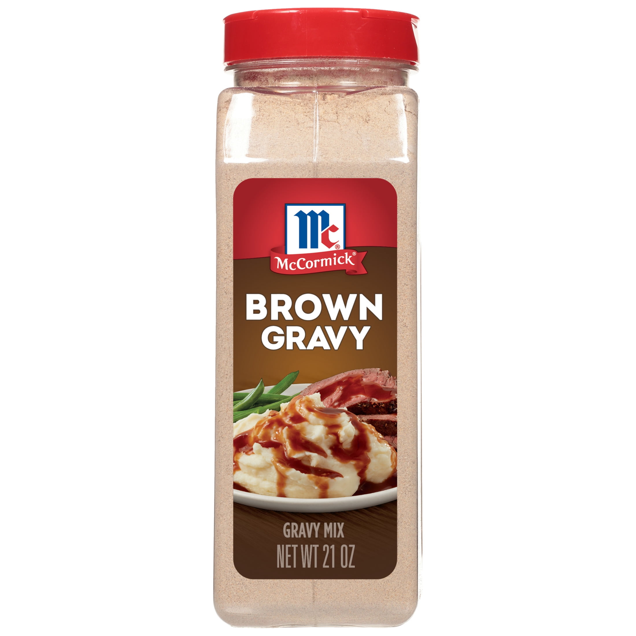 McCormick No Artificial Flavors Brown Gravy Seasoning Mix Bottle, 21.0 oz Bottle
