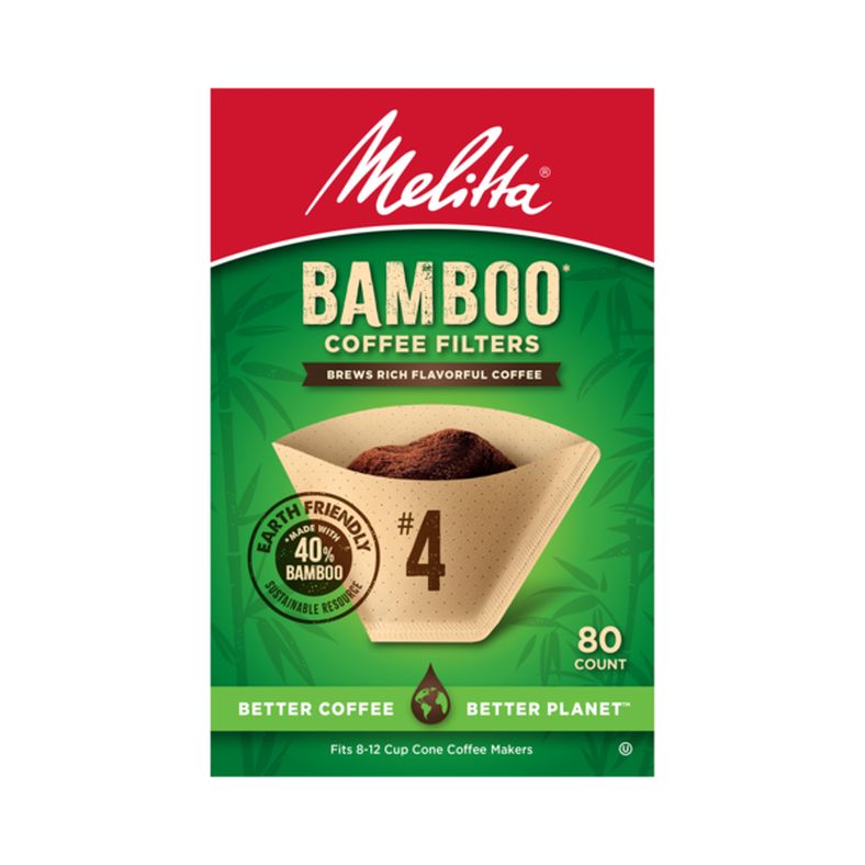 Melitta #4 Bamboo Cone Coffee Filters