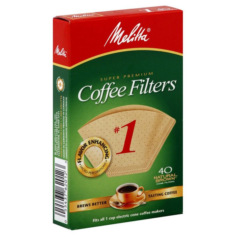 Melitta Super Premium Natural Brown Cone Coffee Filters