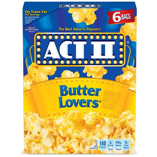 ACT II Butter Lovers Microwave Popcorn (6 ct)