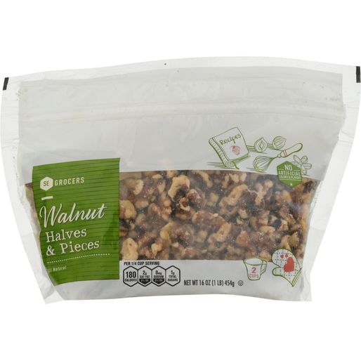 SE GROCERS Walnut Halves &amp; Pieces All Natural (6 0 oz)