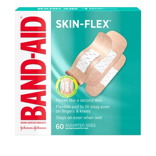 BAND-AID Skin-Flex Adhesive Bandages Assorted Sizes (60 ct)