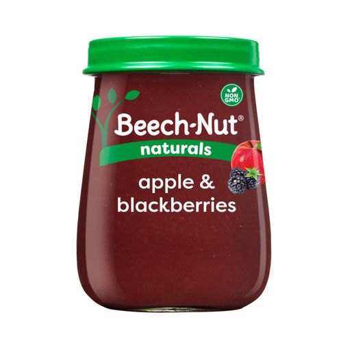 Beech-Nut Naturals Stage 2 Baby Food, Apple &amp; Blackberries, 4 oz Jar (4 oz)