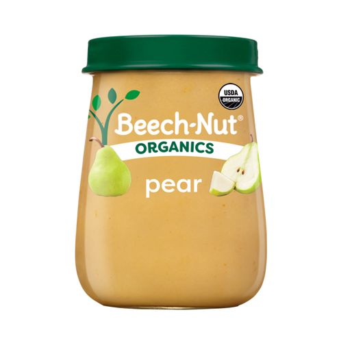 Beech-Nut Organics Stage 1 Organic Baby Food, Pear, 4 oz Jar (4 oz)