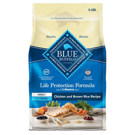 Blue Buffalo Life Protection Formula Adult Dry Dog Food Chicken & Brown Rice Recipe (5 lb)