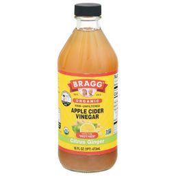 Bragg Apple Cider Vinegar, Organic, Citrus Ginger (16 oz)