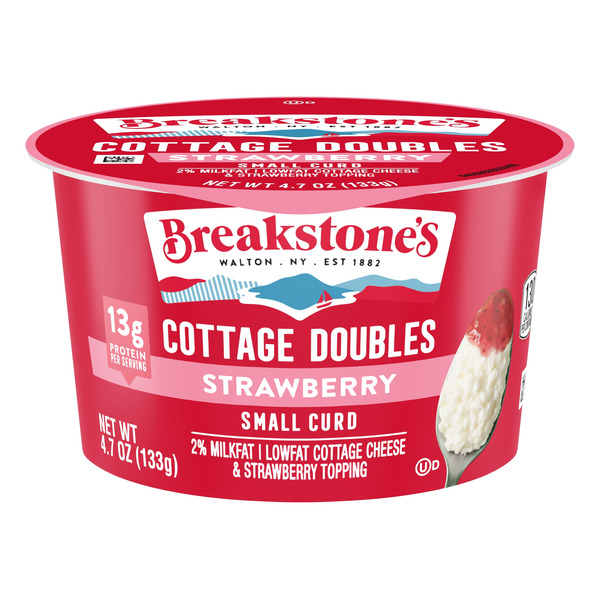 Breakstone's Cottage Doubles Cottage Cheese &amp; Strawberry Topping (4 7 oz)