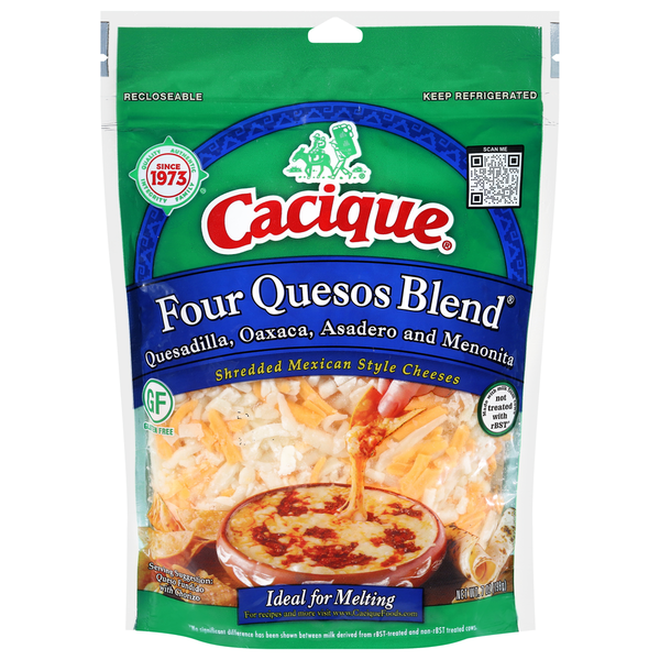 Cacique Four Quesos Blend Mexican Style Cheeses (15 oz)