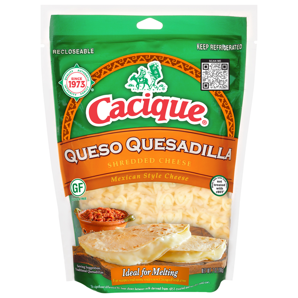 Cacique Shredded Cheese, Queso Quesadilla, Mexican Style (16 ct)