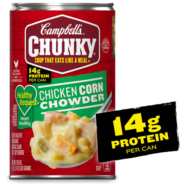 Campbell's Healthy Request Chicken Corn Chowder Soup (18 8 oz)