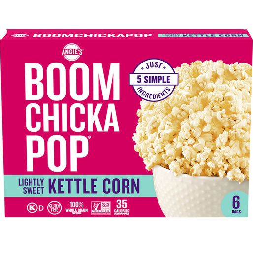 Angie's BOOMCHICKAPOP Lightly Sweet Kettle Corn Microwave Popcorn (3 29 oz)
