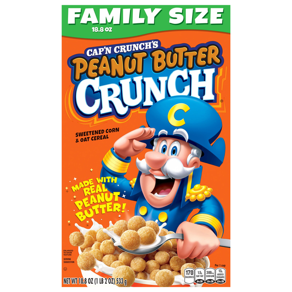 Cap'N Crunch Cereal, Family Size (24 oz)